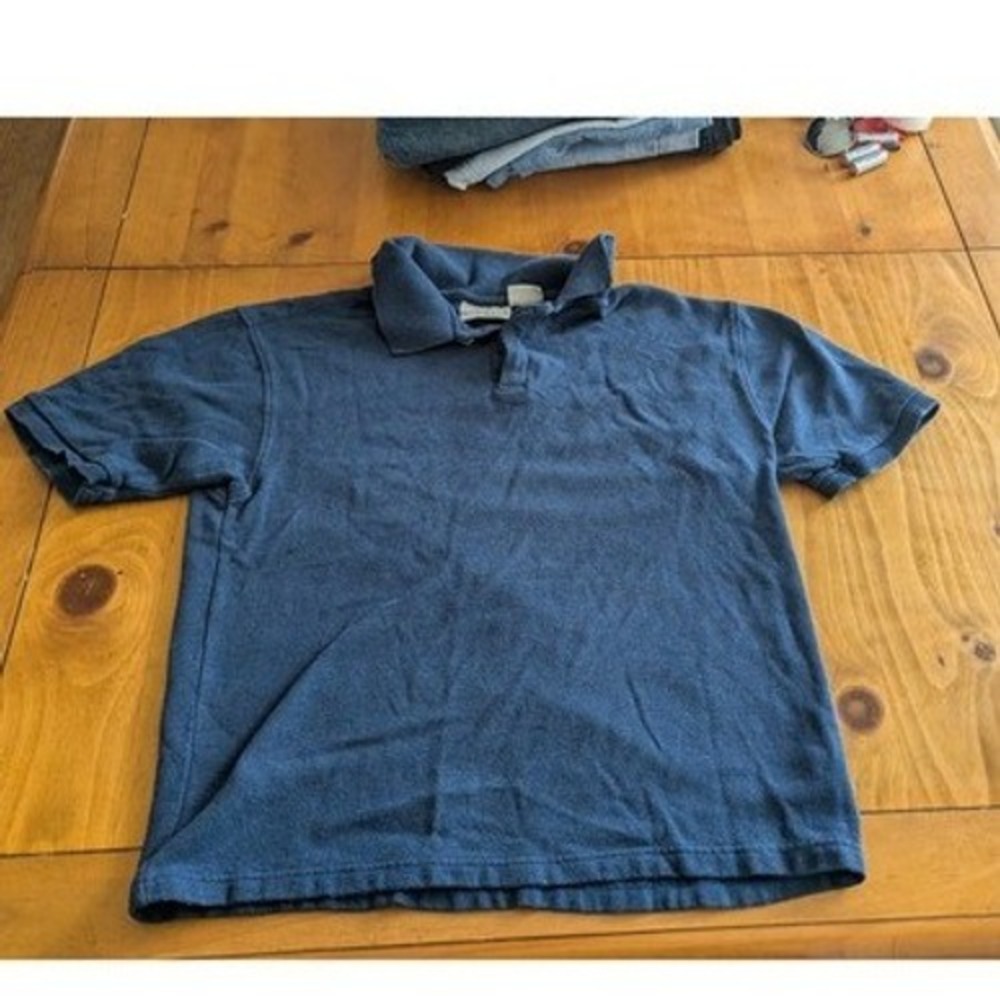 90s Knightsbridge Mens Navy Blue Ribbed Knit Polo Medium